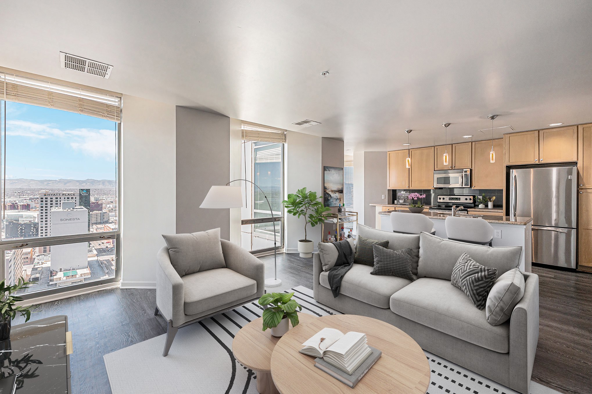 View of Luxury, High-Rise Apartments in Downtown Denver | 1600 Glenarm Place